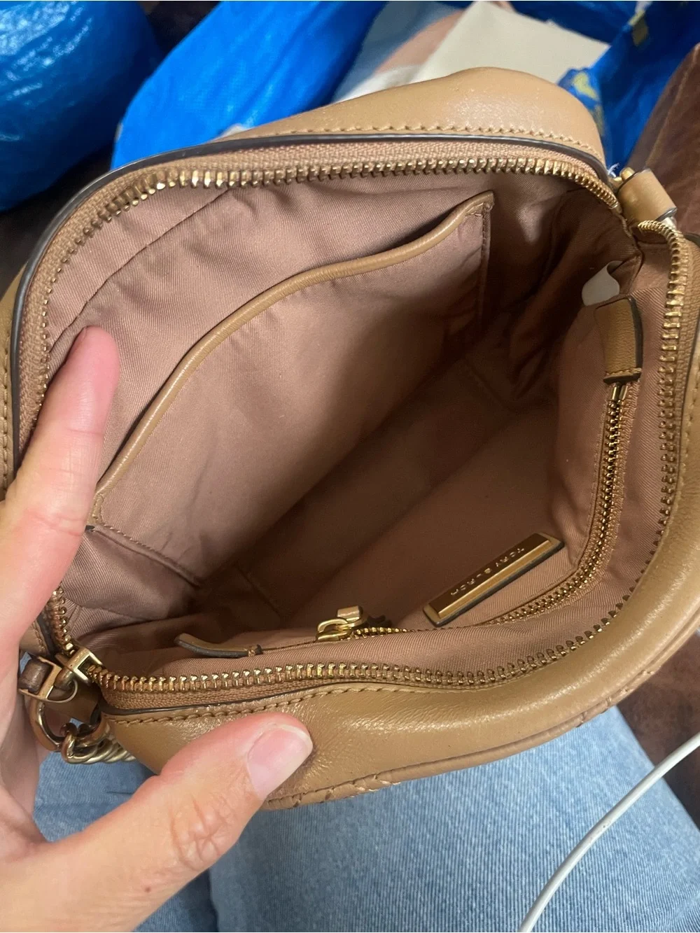Tory Burch Fleming Soft Camera Bag Light Brown/Camel